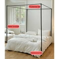 thumbnail image 4 of Mosquito Net,Canopy Bed Curtains,Double Bed Mosquito Net Frame,Stainless Steel Bracket,Room Decoration for Indoor Outdoor, 4 of 6
