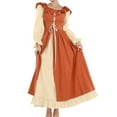 thumbnail image 1 of Huanglei Robe Médiévale pour Femmes Robe Irlandaise à Manches Longues, 1 of 4