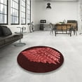 thumbnail image 4 of Ahgly Company Machine Washable Indoor Rectangle Transitional Fire Brick Red Area Rugs, 7' x 9', 4 of 7