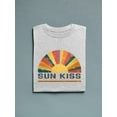 thumbnail image 3 of Retro Sun Kiss Slogan T-Shirt Men -Image by Shutterstock, Male Large, 3 of 4