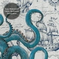 thumbnail image 6 of JOOCAR Cool Octopus Shower Curtain Anime Nautical Shower Curtain Teal Kraken Shower Curtain Sailboat Pirate Shower Curtain 72X72in, 6 of 7