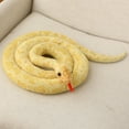 thumbnail image 2 of Yellow Oversized Yellow Snake Plush Toy Stuffed Animal Realistic Python Figure Kids Prank Gift, 2 of 6