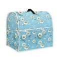 thumbnail image 3 of ZIATUBLES Dust Cover for Kitchen Stand Mixer Multi-Functional Small Kitchen Appliance with Front Pockets Easy to Clean Compatible with 4.5-5 Quart Mixers, Daisy Light Blue, 3 of 7