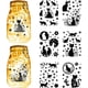thumbnail image 1 of 12 siluetas de gatos en frascos de vidrio, calcomanías recortables, adornos decorativos, pegatinas, decoración de cumpleaños, recortes de álbumes de recortes, calcomanías., 1 of 9