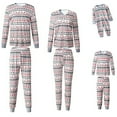 thumbnail image 7 of Viworld Christmas Family Matching Pajamas Set Women Men Boy Girl Baby Deer Snow Printed Tops+Pants Pjs Set Xmas Sleepwear Nightwear, 7 of 7