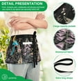 thumbnail image 4 of Yayeee Waist Apron with Pockets for Cooking Waterproof Half Server Aprons, Dark Flowers Pattern, 4 of 7