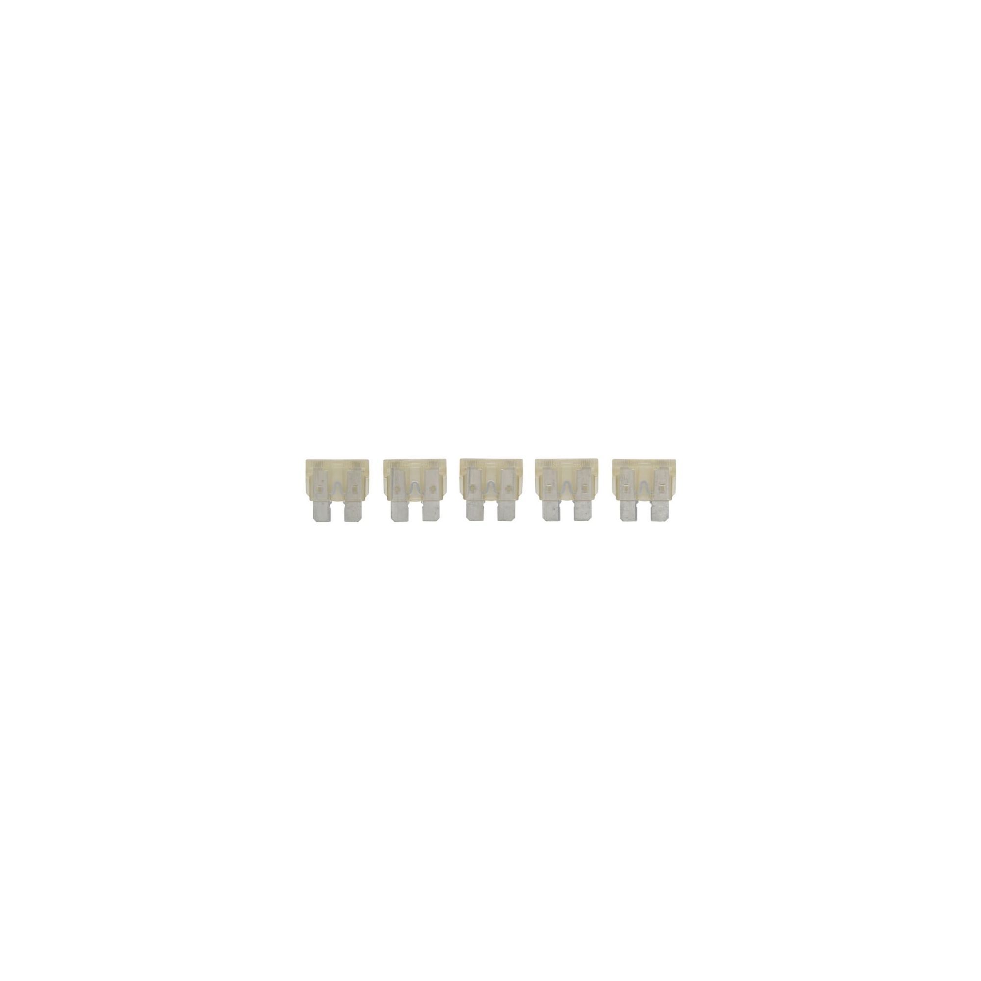 Bussmann BP/ATC-25-RP Automotive ATC Blade Fuse (ATC-25) - Blister Pack (5 Each), 25A, Clear