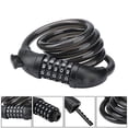 thumbnail image 4 of Amdohai Bike Lock 5 Digit Code Combination Bicycle Security Lock 1200 mm x 12 mm Steel Cable Spiral Bike Cycling Bicycle Lock, 4 of 8