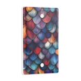 thumbnail image 2 of Yayeee Blank Wall Plate Cover 1-Gang 4.5"x2.7" Home Unused Decorative Outlet, Purple Dragon Scales Pattern, 2 of 7