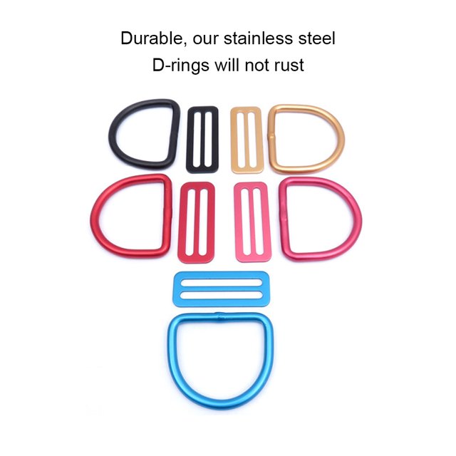 Diving D-Ring Adjust Slide Weight Belt Keeper Underwater Webbing Backpack Buckle Smooth Surface Water Sports Yellow
