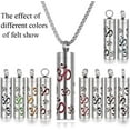 thumbnail image 4 of Essential Oil Necklace for Women, Aromatherapy Pendant 316L Stainless Steel Diffuser Necklace, Essential Oil Jewelry Gift for Men Women, Christmas, Birthday, 4 of 8