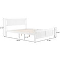 Full Bed Frame with Headboard, YOFE White Full Size Platform Bed Frame