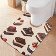 thumbnail image 2 of Yayeee Bath Rugs for Bathroom Floor Set of 2 Non Slip Fluffy Soft Absorbent Mat, Blue Cakes, 2 of 7