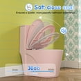 thumbnail image 5 of SUNRINX Matte Pink One Piece Toilet With 17.1 ADA Comfort Chair Height Seat Elongated Toilets For Bathrooms, 1.1/1.6 GPF Water-Efficient Dual Flush System, Soft-Close Seat, 5 of 11