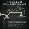 thumbnail image 3 of Veken Wide Brushed Nickel Rain Shower Head with Handheld, High Pressure Rainfall Showerhead Combo with Arm for Bathroom Accessories, Home Decor, Detachable Dual Shower with Multi Modes Handheld Spray, 3 of 9