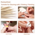 thumbnail image 2 of 400PCS Orange Wood Sticks for Nails, 4.5 inch Cuticle Pusher Remover Sticks Manicure Pedicure Tool, 2 of 5