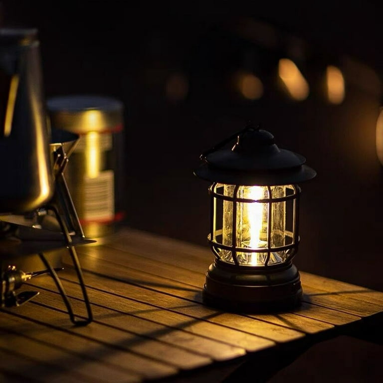 Top Compass Camping Lantern Vintage Emergency Lighting Decorative