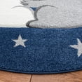 thumbnail image 3 of SAFAVIEH Carousel Kids Hugging Koalas Area Rug, Navy/Gray, 5'3" x 5'3" Round, 3 of 11