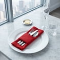 thumbnail image 4 of REGALWOVEN Set of 6 Cloth Napkins, Polyester Washable and Reusable Table Dinner Napkins for Home, Restaurant, Weddings and Event Burgundy 16x16inch, 4 of 6