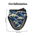 thumbnail image 3 of Pofeuu Japanese Water Wave Print Thickened Mini Silicone Oven Mitts Heat Resistant, Rubber Oven Mitt Gloves, Finger Pinch Grips, Pot Holder, Silicone Potholder, 3 of 7