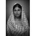 thumbnail image 2 of Bhattacharyya, Partha 11x14 White Modern Wood Framed Museum Art Print Titled - RAMNAMI TRIBAL WOMAN, 2 of 4