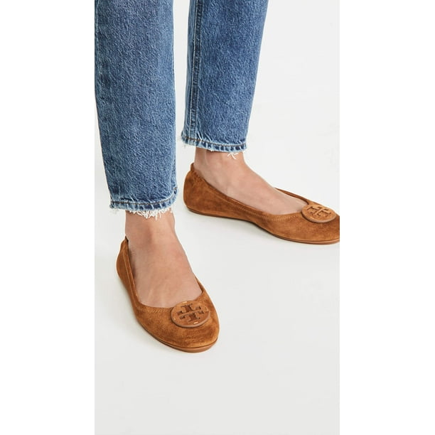 Tory burch discount suede minnie flats