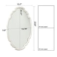 thumbnail image 3 of Sintosin Vintage Oval Wall Mirror with Wooden Frame, 16x23 Inches, Bathroom & Bedroom Decorative Vanity Mirror, 3 of 9