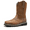 LIGHT BROWN, variant on NORTIV 8 Steel Toe Cowboy Boots for Men Western Square Toe Leather Work Boots with Hazard Protection,for Construction Farming Bronco Trailblazer