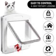 thumbnail image 3 of White Cat Door Open Access Door Pet Room Door Cat Hole Dogs Entry And Exit Cat Villa Cat Crate Door Cat Separator, 3 of 5