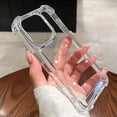 thumbnail image 1 of Luxury Shockproof Clear Phone Case For iPhone 15 13 12 11 14 Pro Max Mini XR XS 7 8 Plus Silicone Bumper Transparent Back Cover, 1 of 3