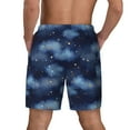 thumbnail image 4 of Haiem Starry Sky Mens Swim Trunks with Compression Liner 2 in 1 Swimming Shorts Stretch Swimwear Quick Dry,Board Shorts-Large, 4 of 9