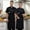 Black, variant on Daolelai Chef Work Clothes Men's Short-Sleeved Summer Hotel Catering Baking Kitchen Western Restaurant Chef Clothes Thin Breathable