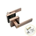 thumbnail image 2 of Lock Lever Door Handle Set External Door Lock Set Square Privacy Door Lever, 2 of 6