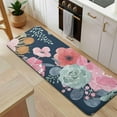 thumbnail image 5 of Pioneer Flower Floral Print Pattern Kitchen Rug Mat,Kitchen Runner Rugs Non Skid Washable,Decorative Kitchen Floor Mats for Kitchen,Sink,Laundry,17"x47.2", 5 of 7