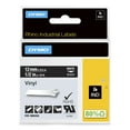 thumbnail image 1 of Etiquetas industriales de vinilo DYMO Rhino 1/2 pulgada blancas sobre negras, 1 of 3