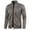 Coffee, variant on HuaLeiMao Mens Sport Coat Trendy Casual Solid Color Thin Plush Knit Sweater Slim Fit Breathable Stand Collar Long Sleeve Outerwear