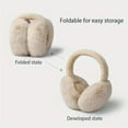 thumbnail image 5 of Plush ear muffs Winter women fashion Winter warm ear bag Ear protector Ear muffs Foldable student antifreeze ear muffs, 5 of 11