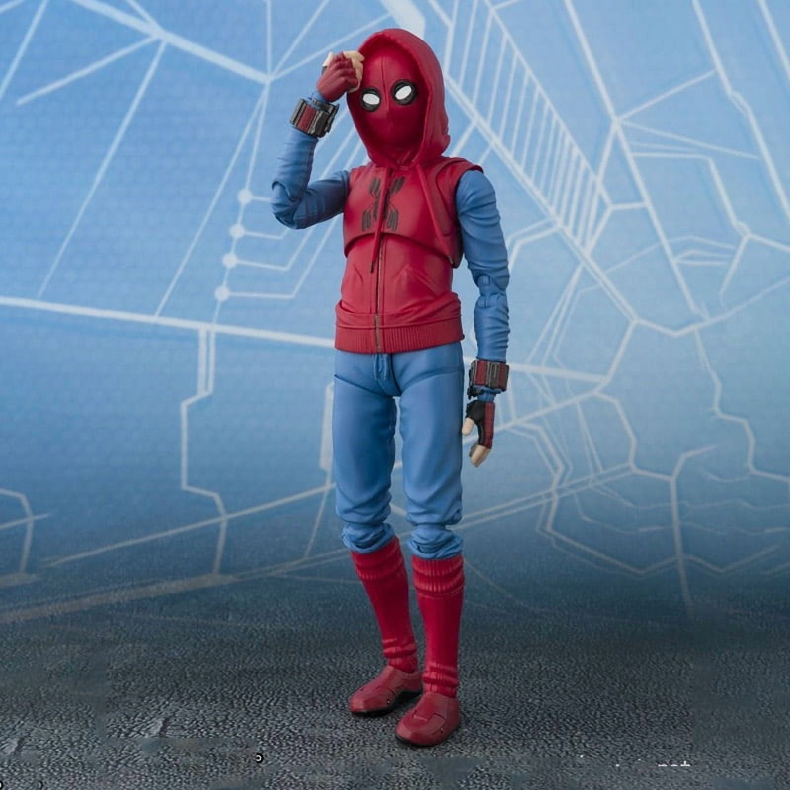 Spider Homecoming Scene Diorama Movable Action Figure Model, 15cm PVC