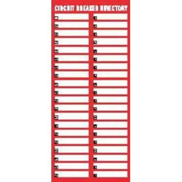 68 Leviton Adhesive Circuit Breaker Labels Electric Wiring ...