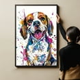 thumbnail image 6 of Beagle Dog Canvas Wall Art Prints,Watercolor Dog Art Canvas Painting Poster,Pet Canvas Painting Puppy Artwork 8x12 inches, 6 of 6