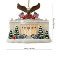 thumbnail image 2 of 250th Anniversary USA Ornament for Patriotic Christmas Decorations - Acrylic Glass Patriotic Christmas Ornaments - United States 250 Years American Anniversary Bell Ornament, Veterans Day Gifts, 2 of 6