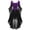 Purple, variant on Halloween Renaissance Gothic Court Dress Costumes Featuring Cold Shoulder Neckline, Flutter Sleeves, Irregular Hem, and Solid Color Lace Up Steampunk