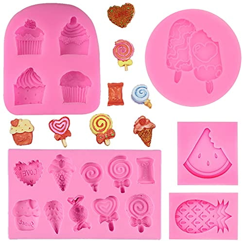 Reusable Cocktails Silicone Mould Sugarcraft Jewellery Card Topper Food Safe 