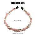 thumbnail image 2 of Unique Bargains Rhinestone Pearl Wrap Fabric Headband Faux Pearl Headband Women Hairband Pink, 2 of 7