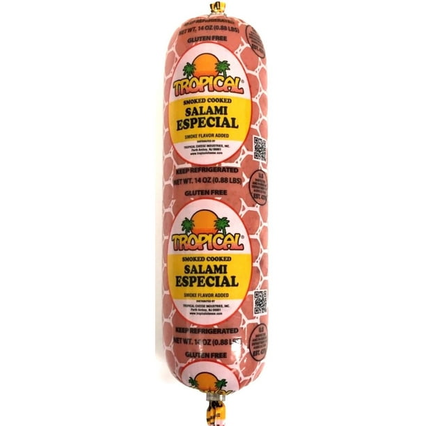 Tropical Cheese Gluten Free Smoked Salami Especial, 14 Oz