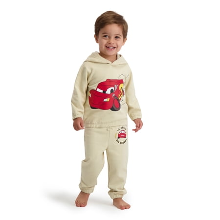 Cars Baby Boy 2 Piece Fleece Jogger Set, Sizes 0-24 Months