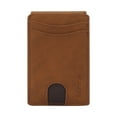 thumbnail image 2 of Tool Series Light Brown Microfiber Slim Card Holder For Men – Multifunctional Wallet With Anti Demagnetization ID Pocket For Daily Use Or, 2 of 7