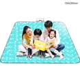 thumbnail image 4 of Soidarity Colchoneta de Picnic impermeable plegable para exteriores a cuadros rojos y blancos, almohadilla gruesa de moda, transpirable, suave, portátil, carpas azul 150*300cm Soidarity OD001135-28, 4 of 6