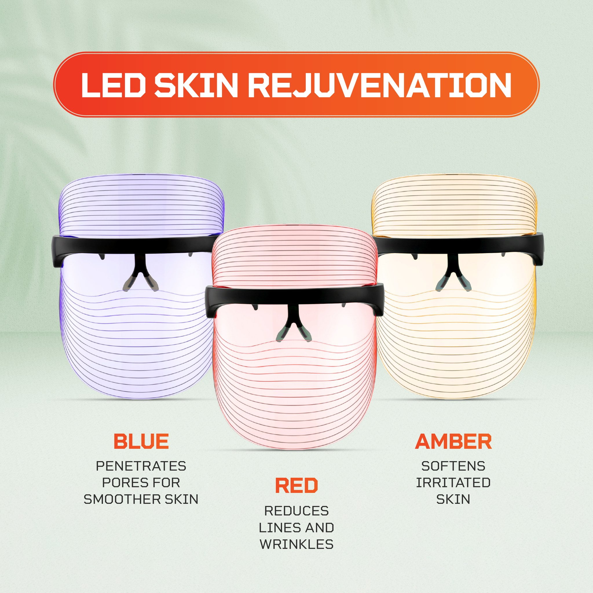 Buy Lifepro VizaCure LED Face Mask Light Therapy Facial Skin Care