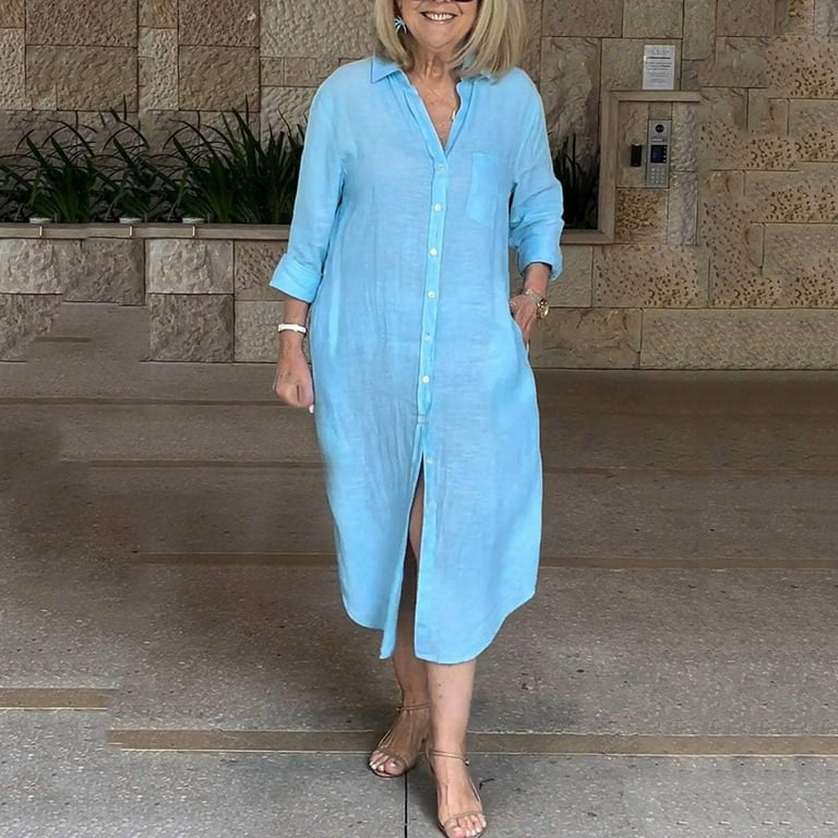 chinese dress ladies Maxi Linen Dress 'Dahlia' main image 0